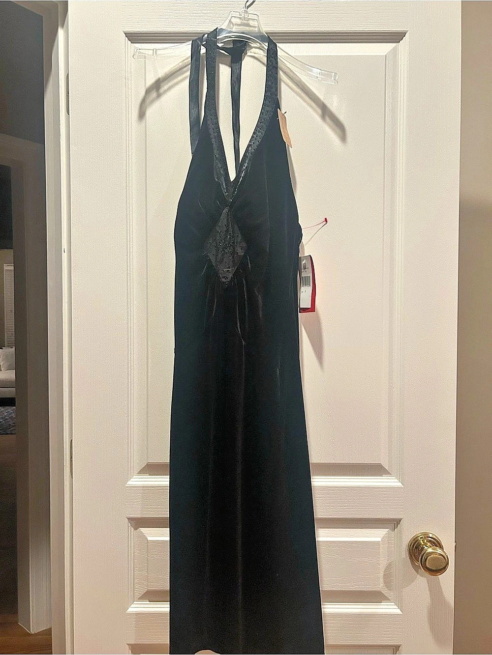 Sangria Black Maxi Dress Size 8 NWT